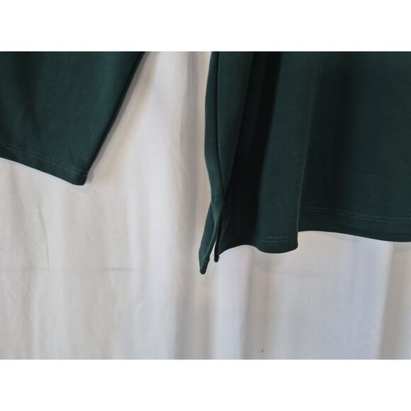 Quacker Factory Womens Emerald Green Holiday Christmas Embroidered Sweater XL - Picture 2 of 8